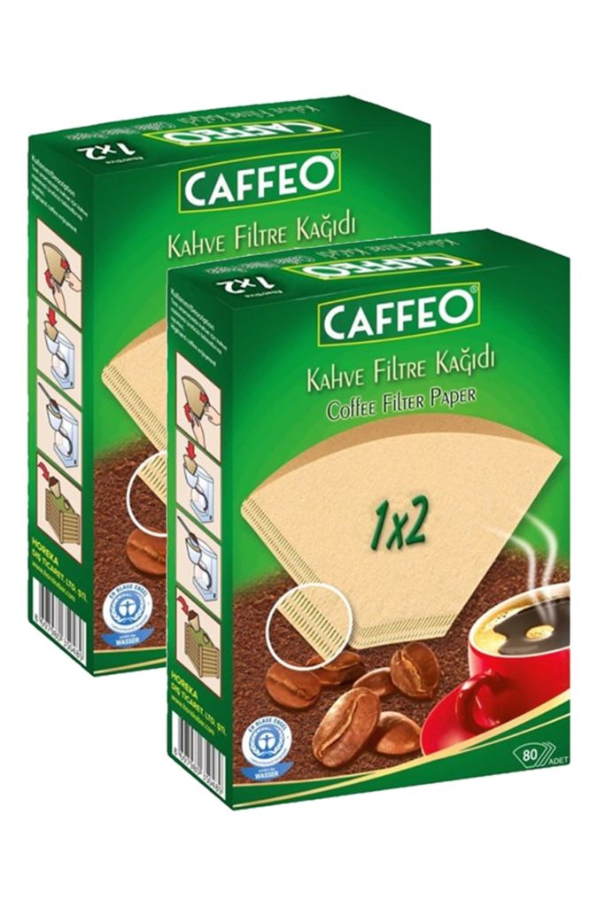 Caffeo Kahve Filtre Kağıdı 1×2 2 Numara 80’li Paket X 2 Adet İPEKLİ AVM