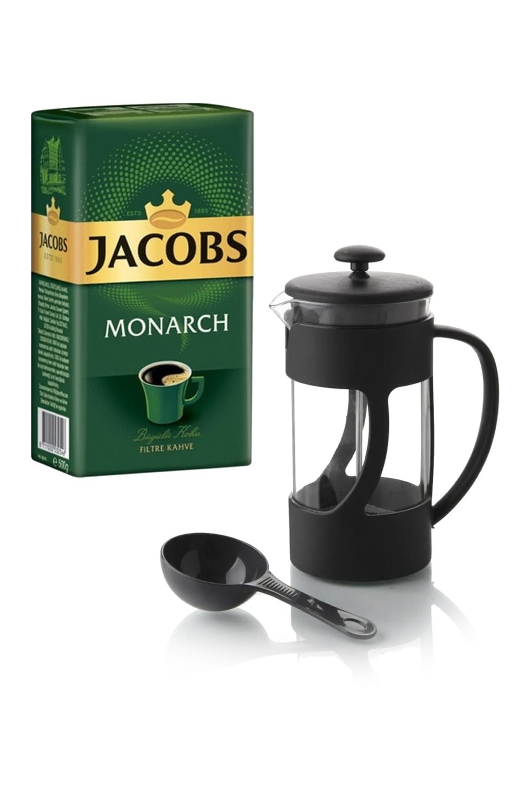 Jacobs Monarch 500 G Filtre Kahve 350 ML French Press Hediyeli İPEKLİ AVM
