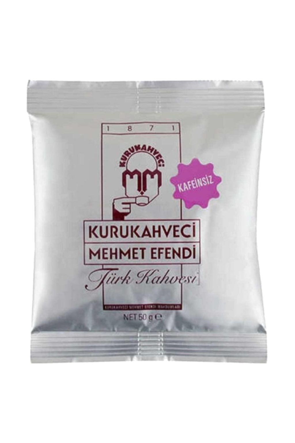 Mehmet Efendi Kafeinsiz Türk Kahvesi 50 G Folyo Ambalaj İPEKLİ AVM