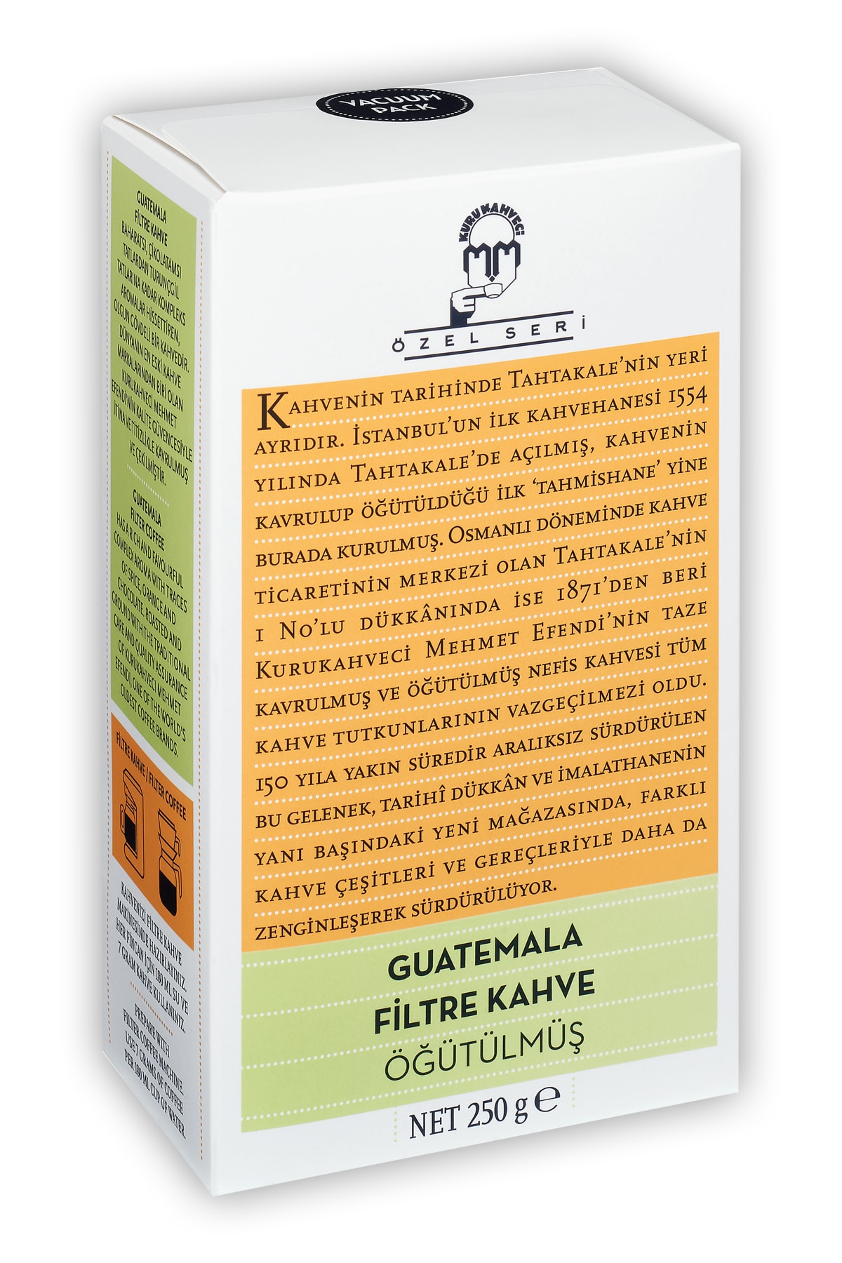 Mehmet Efendi Özel Seri Guatemala Filtre Kahve 250 G İPEKLİ AVM