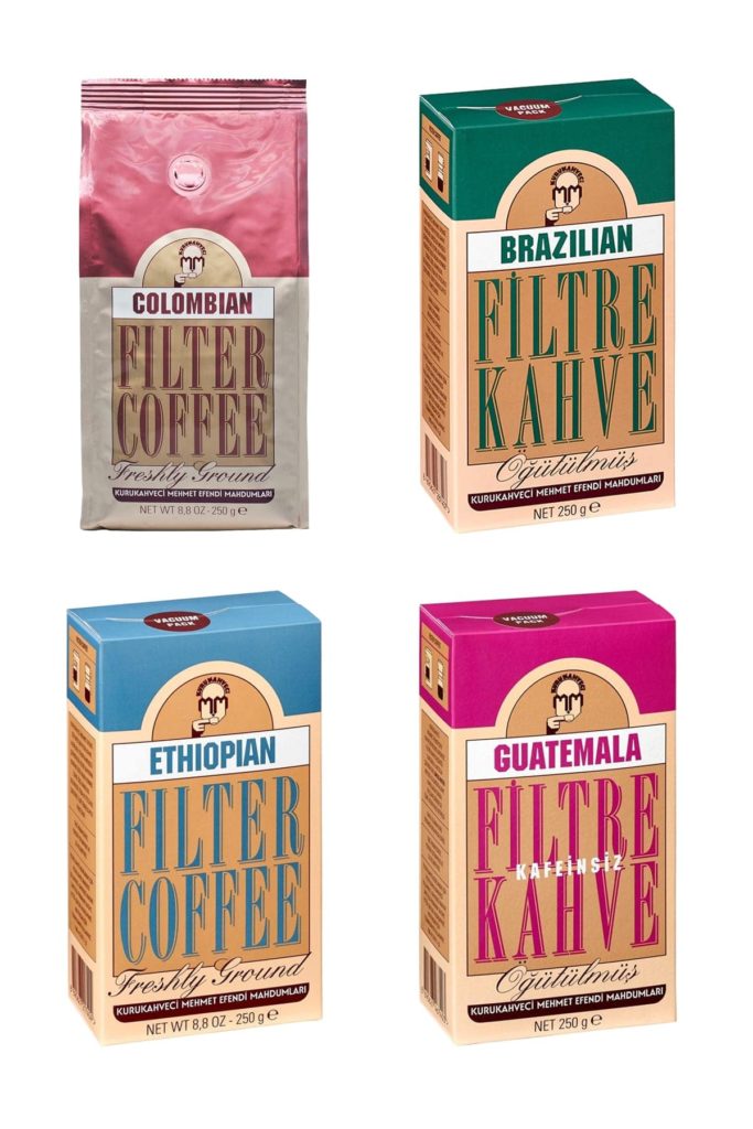 Mehmet Efendi 250 G Filtre Kahve Seti 4’ü Bir Arada İPEKLİ AVM